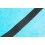 Vintage 70's Watch NOS Braided TROPICAL NATO Nylon Exotic Watch Strap - Black -18mm