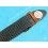 ACCESSOIRE BRACELET TRESSE NOIR VINTAGE MONTRES PLONGEE NATO 18mm AVEC BOUCLE ARDILLON