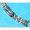 BAUME ET MERCIER BRACELET MAILLONS MONTRES NEUF HOMME ACIER 18mm
