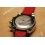 Breitling Black/Red Military Canvas Rubber Deployment Strap 20/18mm AirBorne, Chronomat, Colt
