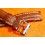 BREITLING Brown Watch Band Strap Stitching & Stainless Steel Tang Buckle ref 722P Chronomat, Airborne