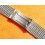 NSA Rare 70's Swiss band Ssteel Watch Sport Bracelet Zenith, Longines, Heuer, 20mm ends