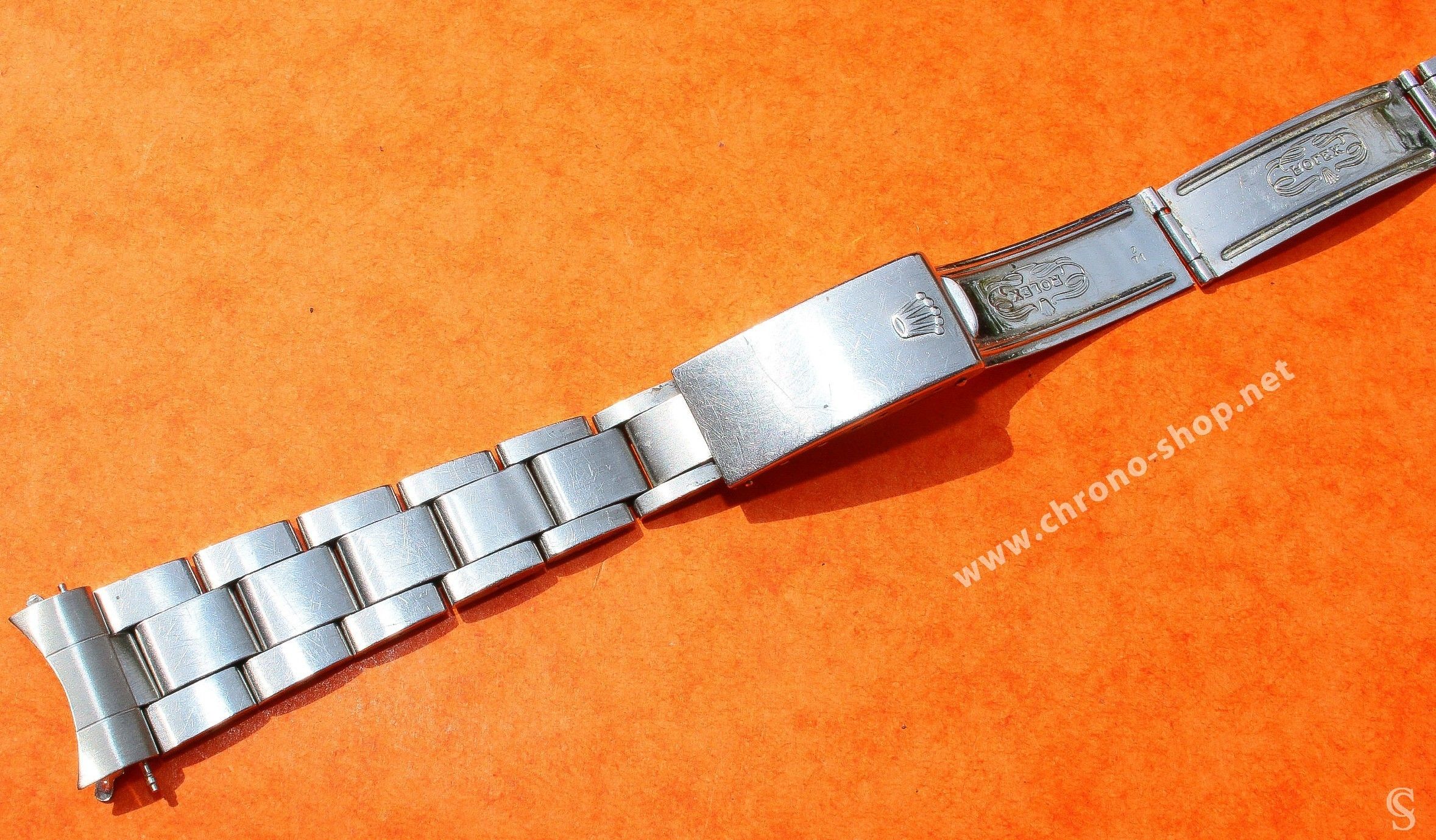 Rolex Vintage Genuine 1971 Folded Watch Bracelet 7835-17 Band Bracelet ...