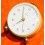 JUNGHANS Germany Alarm Clock Vintage Mantel Shelf Metal Art Deco Table