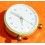 JUNGHANS Germany Alarm Clock Vintage Mantel Shelf Metal Art Deco Table