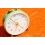 JUNGHANS Vintage & Rare Montres Réveil LUMINOVA Mécanique Blanc & Vert Sonnerie Art Deco