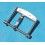 BREGUET WHITE GOLD TANG PIN BUCKLE CLASP STRAP LEATHER 16mm TYPE XX AERONAVAL, TRANSATLANTIQUE, TRADITION, CLASSIQUE WATCHES