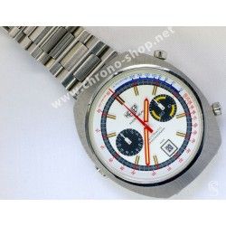 Vintage & RARE 70's Bracelet swiss Made Montres 22mm Acier montres anciennes Sport Heuer Monaco & SilverStone