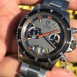 TUDOR CHRONOGRAPH RARE AIGUILLE CENTRALE CHRONO ORANGE MONTRE 7149/0, 7169, 7159, 7031 MONTE CARLO DISCO NEUVE