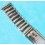 Rare 70's BELMONTE Sliding clasp band Ssteel Watch Sport Bracelet Zenith, Longines, Heuer, 15mm ends