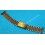 Vintage & Collectible Tutone watch bracelet Beads of Rice 18mm straight ends 60-70s Omega, Rolex, Breitling, Heuer