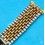 Vintage & Collectible Tutone watch bracelet Beads of Rice 18mm straight ends 60-70s Omega, Rolex, Breitling, Heuer