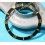 ROLEX INSERT LUNETTE NOIRE BITONS MONTRES SUBMARINER DATE OR & ACIER 1680, 1680-8, PERLE LUMINOVA ref 315-1680-1