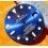 ROLEX RARE SINGER SUBMARINER DATE WATCH DIAL PART BLUE REFLECTS DIAL 16613, 16618, 16803, 16808 CAL.3035, 3135