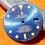 ROLEX RARE SINGER SUBMARINER DATE WATCH DIAL PART BLUE REFLECTS DIAL 16613, 16618, 16803, 16808 CAL.3035, 3135