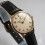 Genuine 70's Black lizard Omega leather watch band strap plated buckle 11 mm