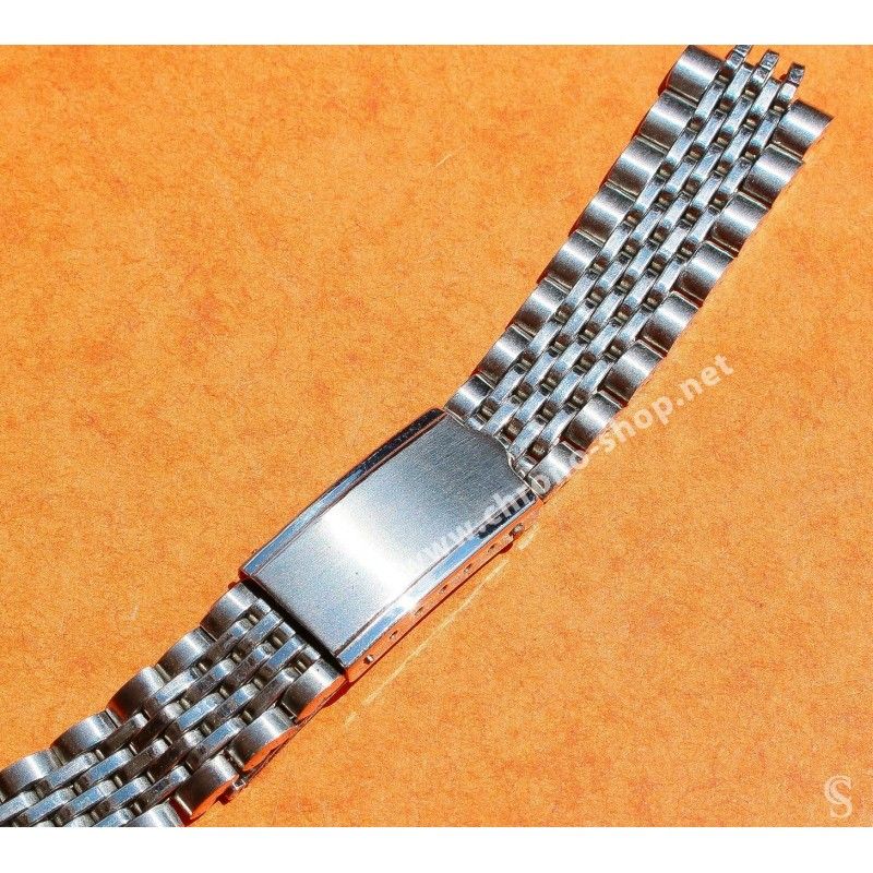 Omega Beads Of Rice Vintage Watch Steel Bracelet - Ref. 1068  for $424  for sale from a Trusted Seller on Chrono24