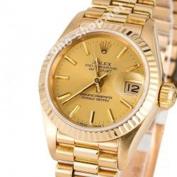 ROLEX MONTRES DAMES LADY DATEJUST 69173, 69178, SET AIGUILLES OR JAUNE TRITIUM Cal. 2035, 2135