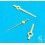 ROLEX OEM USED LADIES DATEJUST 69173, 69178 MOVEMENT 2035 YELLOW GOLD TRITIUM HAND SET