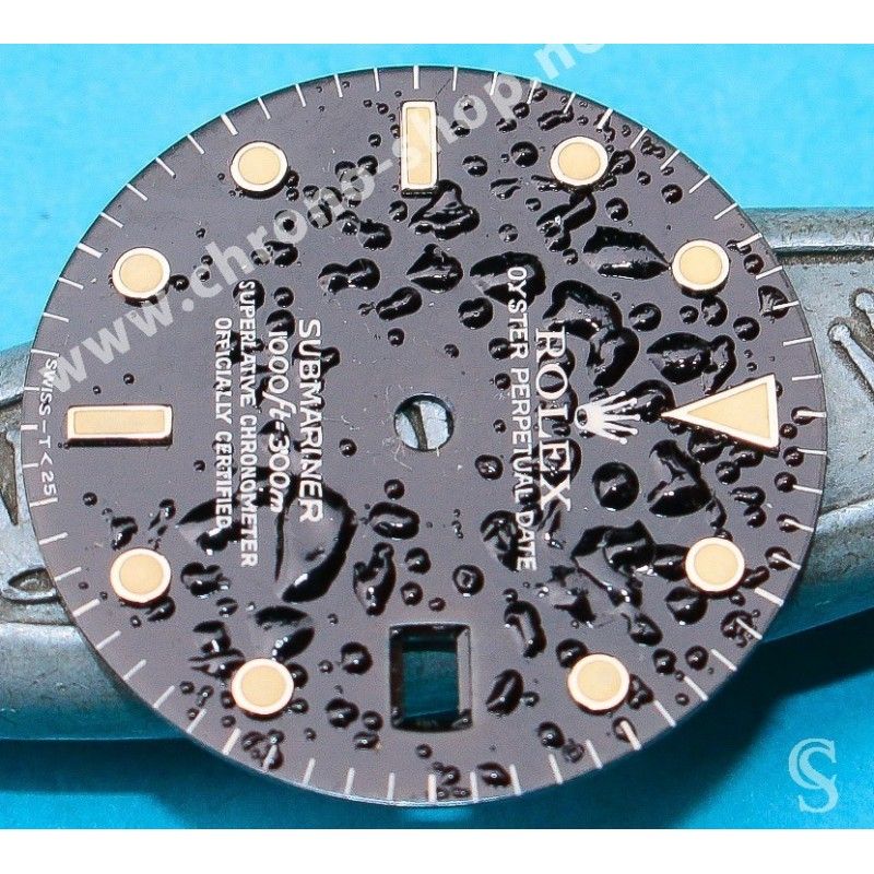 Rolex Rare Black watch Exotic dial 16800, 168000, 16610 Submariner date Black Index Tritium cal 3035,3135