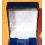 HEUER RARE VINTAGE WATCH BOX BLUE PLASTIC GOLD DETAILING Monaco, Autavia, Carrera, Silverstone
