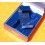 HEUER RARE VINTAGE WATCH BOX BLUE PLASTIC GOLD DETAILING Monaco, Autavia, Carrera, Silverstone