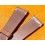 BRACELET DE MONTRES VINTAGES EN CUIR ITALIEN AUTHENTIQUE COULEUR CHOCOLAT CACAO