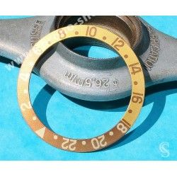 ROLEX VINTAGE FAT FONT FADED INSERT MONTRES ANCIENNES GMT MASTER 16753, 16758, 1675/3, 1675/8 Rootbeer