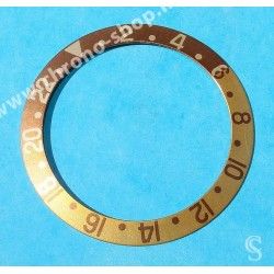 Rolex Vintage FAT FONT 70's GMT Two Tone 16753, 16758, 1675/3, 1675/8, 16750 Root Beer Faded bezel Insert