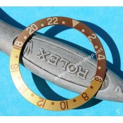 Rolex Vintage FAT FONT 70's GMT Two Tone 16753, 16758, 1675/3, 1675/8, 16750 Root Beer Faded bezel Insert