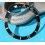 ROLEX RARE INSERT NOIR MONTRES 168000, 16800, 16610 SUBMARINER DATE PERLE LUMINOVA