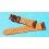 ??? BRACELET MONTRES COW BOY HORWEEN SHELL CUIR CORDOVAN ULTRA FIN 22mm COULEUR GRIZZLY  ???