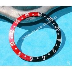 Rolex Graduated 24H bezel watch Insert Red & black GMT Master II 16710, 16700, 16760 Sofia Loren, Fat Lady OEM Original