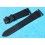 BRACELET 20mm DE MONTRES VINTAGES EN CUIR ITALIEN AUTHENTIQUE COULEUR NOIR CHARBON