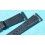 BRACELET 20mm DE MONTRES VINTAGES EN CUIR ITALIEN AUTHENTIQUE COULEUR NOIR CHARBON