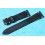 BRACELET 20mm DE MONTRES VINTAGES EN CUIR ITALIEN AUTHENTIQUE COULEUR NOIR CHARBON