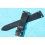 VINTAGE STYLE SOFT LEATHER BLACK CARBONIC COLOR WATCHES STRAP 20mm LUGS