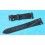 BRACELET 20mm DE MONTRES VINTAGES EN CUIR ITALIEN AUTHENTIQUE COULEUR NOIR CHARBON