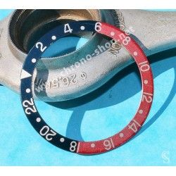 ROLEX INSERT GRADUE 24H DE LUNETTE MONTRES GMT MASTER 16700, 16710, 16760 FAT LADY COKE