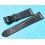 BRACELET 20mm DE MONTRES VINTAGES EN CUIR ITALIEN AUTHENTIQUE COULEUR NOIR CHARBON