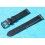 BRACELET 18mm DE MONTRES VINTAGES EN CUIR ITALIEN AUTHENTIQUE COULEUR NOIR CHARBON