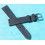 VINTAGE STYLE SOFT LEATHER BLACK CARBONIC COLOR WATCHES STRAP 18mm LUGS