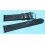 BRACELET 18mm DE MONTRES VINTAGES EN CUIR ITALIEN AUTHENTIQUE COULEUR NOIR CHARBON