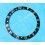Rolex GMT Master All Black watch Black color S/S 16700, 16710, 16760 Bezel 24H Insert Part FAT FONT SERIFS