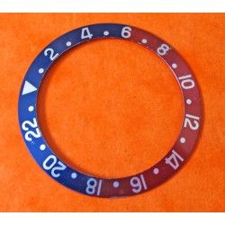 Vintage Rolex GMT Master 1675 16750 Pepsi Blue & Red Faded Bezel Watch Insert Part