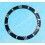 ROLEX RARE INSERT NOIR MONTRES 168000, 16800, 16610 SUBMARINER DATE PERLE LUMINOVA