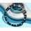 Rolex GMT Master All Black watch Black color S/S 16700, 16710, 16760 Bezel 24H Insert Part FAT FONT