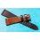 Handcrafted Genuine Tutone watches strap Horween Shell Cordovan Leather Watch Band Bracelet Coffee & Tobacco color 20mm