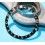 Rolex GMT Master All Black watch Black color S/S 16700, 16710, 16760 Bezel 24H Insert Part FAT FONT