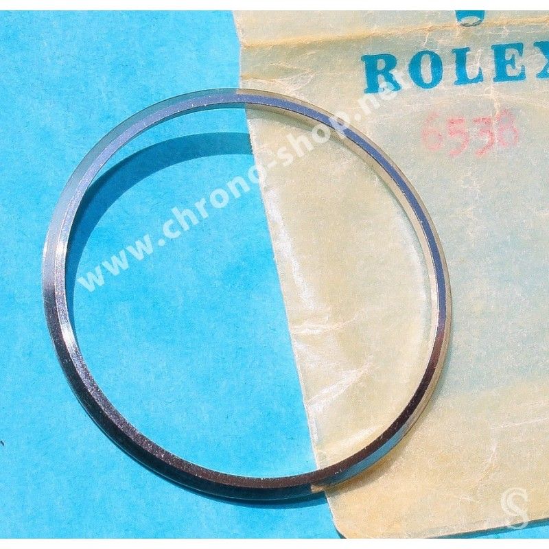 Rolex NOS rare vintage anneau de verre plexiglas montres 6538, 6536, 5510, 5508, retaining bezel ring SUBMARINER JAMES BOND 007